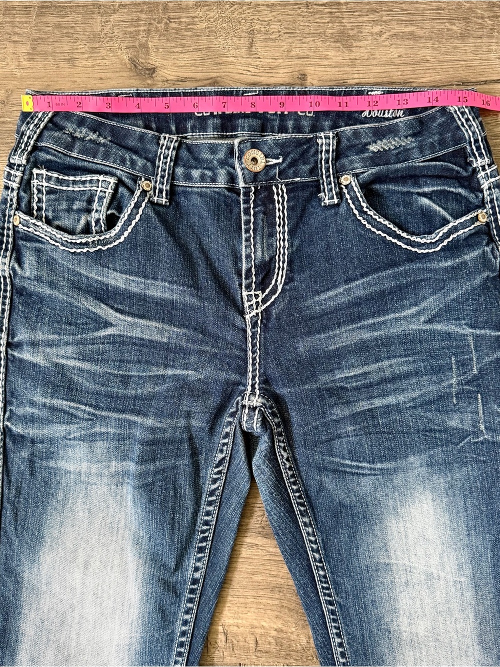 Cowgirl Tuff Houston Bootcut Jeans Western Rodeo Cowgirl Denim 30 - Picture 9 of 12